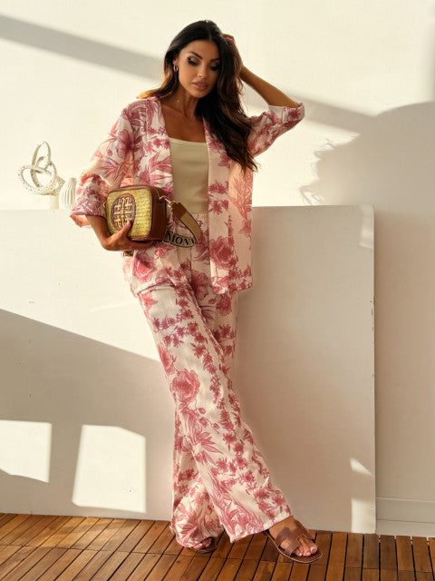 Women's Clothing Printed Long-sleeved Top Suit Fashion Delivery 7-12 days