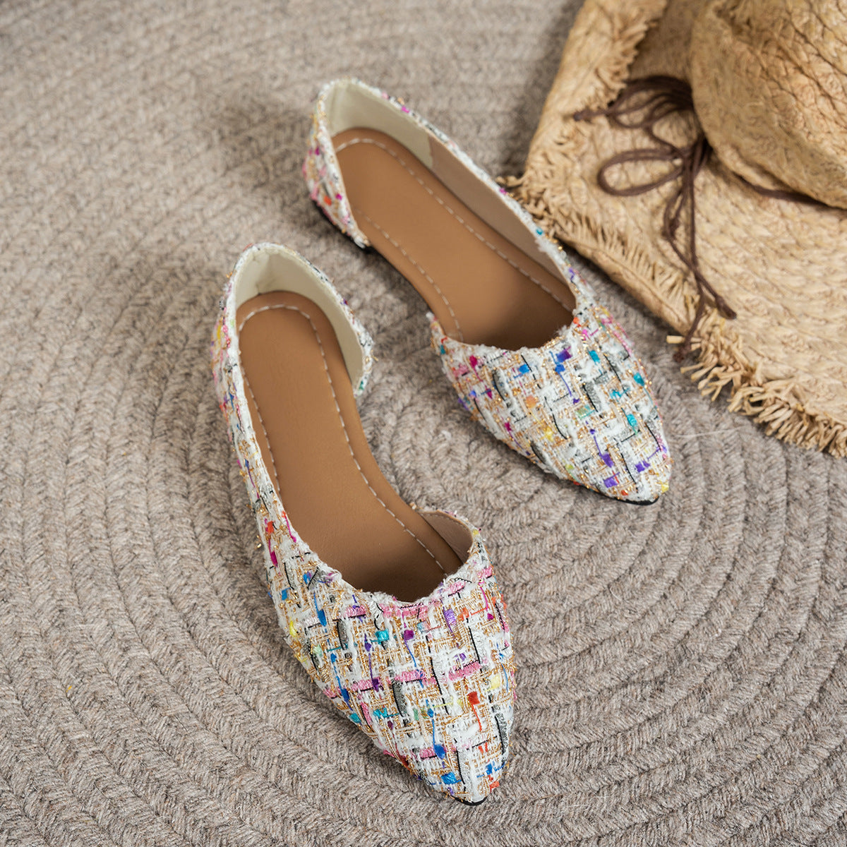 Women's Casual All-match Cloth Cover Low Cut Pumps