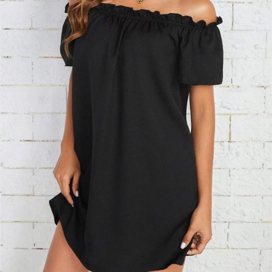 Effortless Off-Shoulder Mini Dress