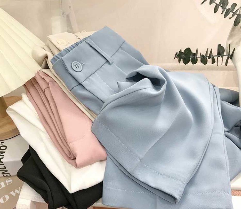 Elegant High-Waist Slim Fit Trousers