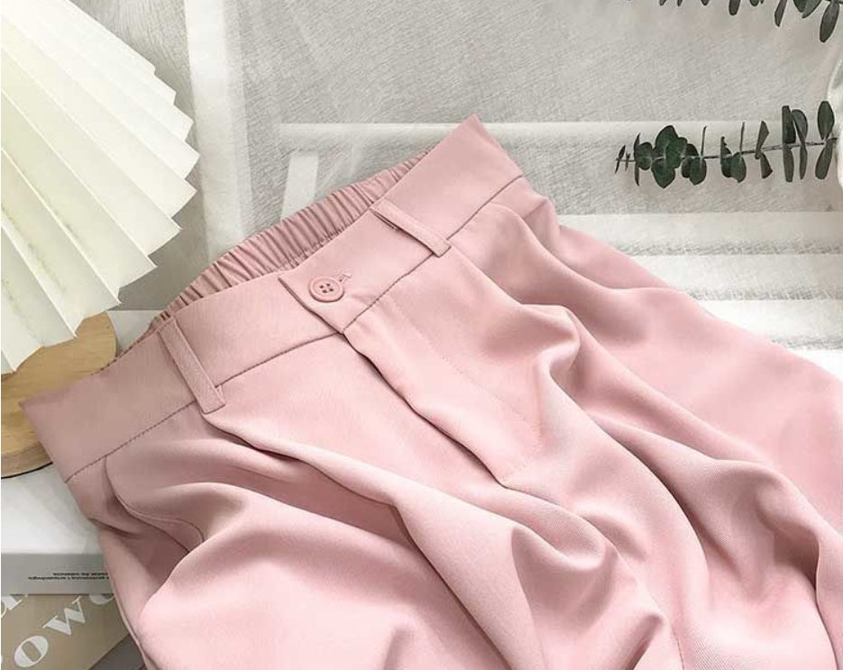 Elegant High-Waist Slim Fit Trousers