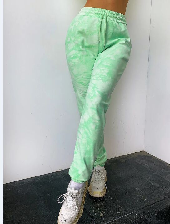 Casual Splash-Dye Activewear Pants