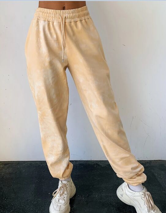 Casual Splash-Dye Activewear Pants