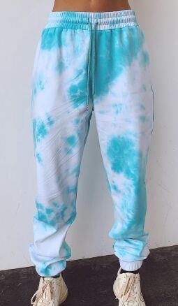 Casual Splash-Dye Activewear Pants