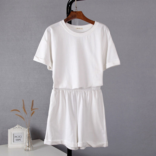 Hirsionsan Summer Cotton Sets Women Casual Two Pieces Short Delivery 7-12 days