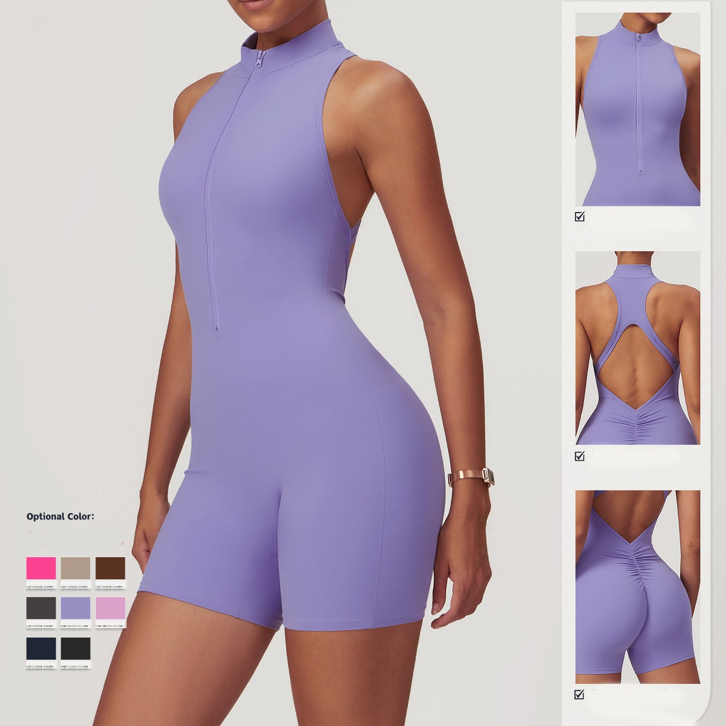 Slim Fit Yoga Playsuit
