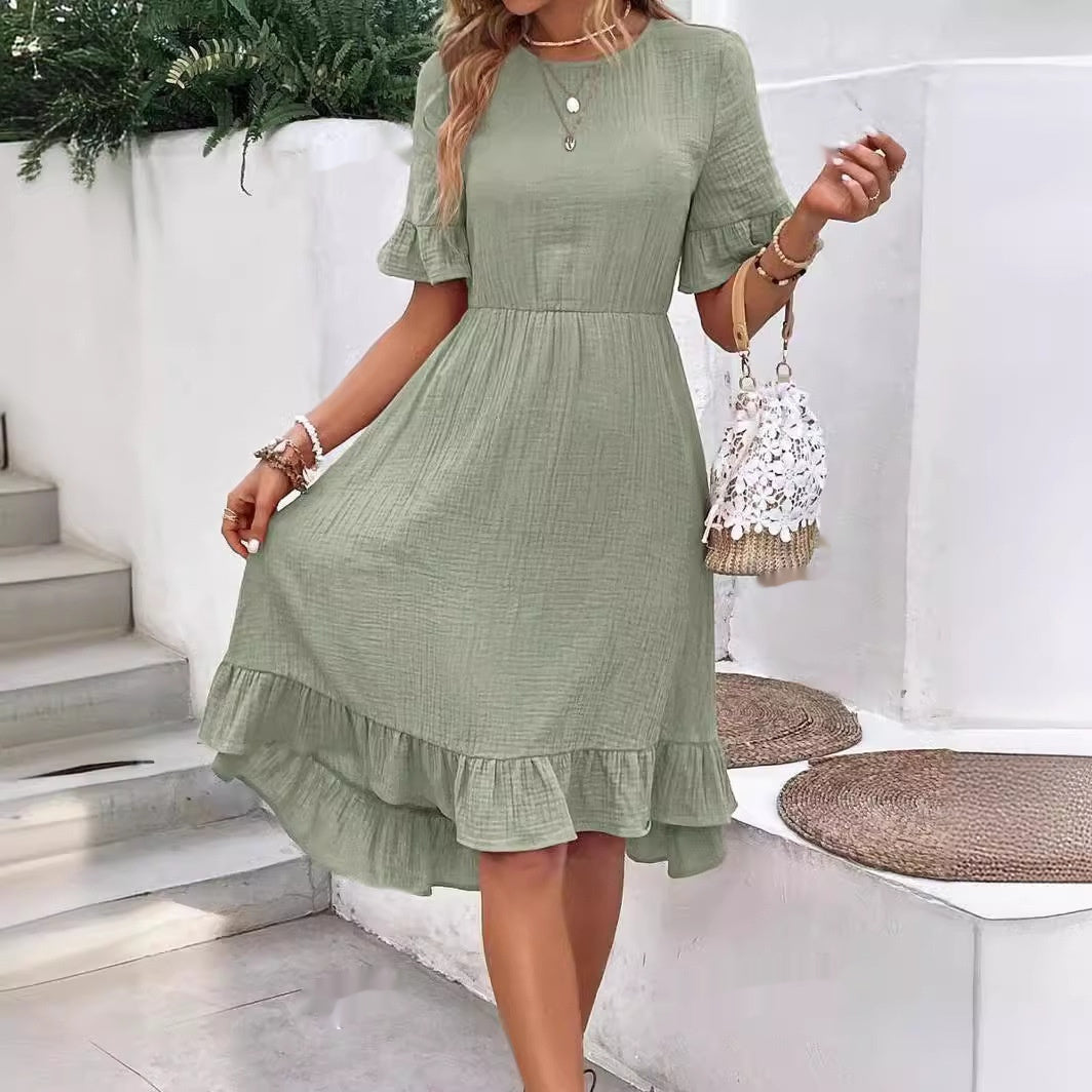 Modern Chic Flutter-Sleeve Dress