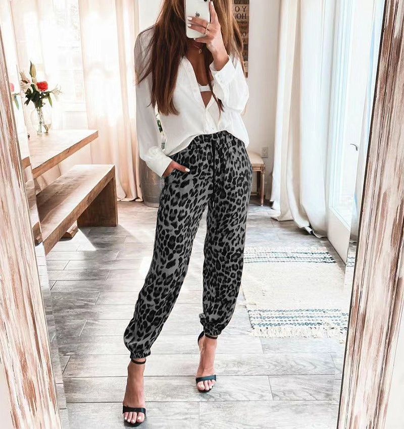 Bold Relaxed Fit Leopard Pants