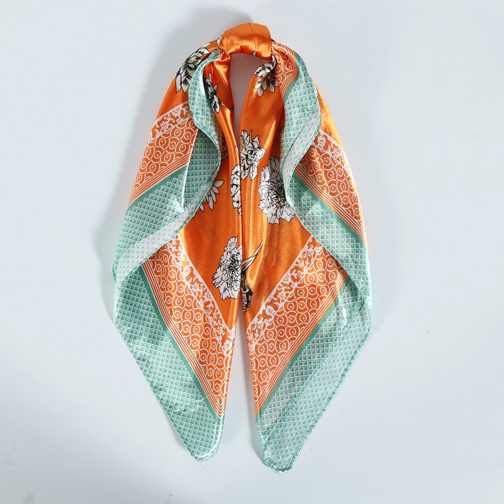 Square Towel Satin Business Work Clothes Small Scarf