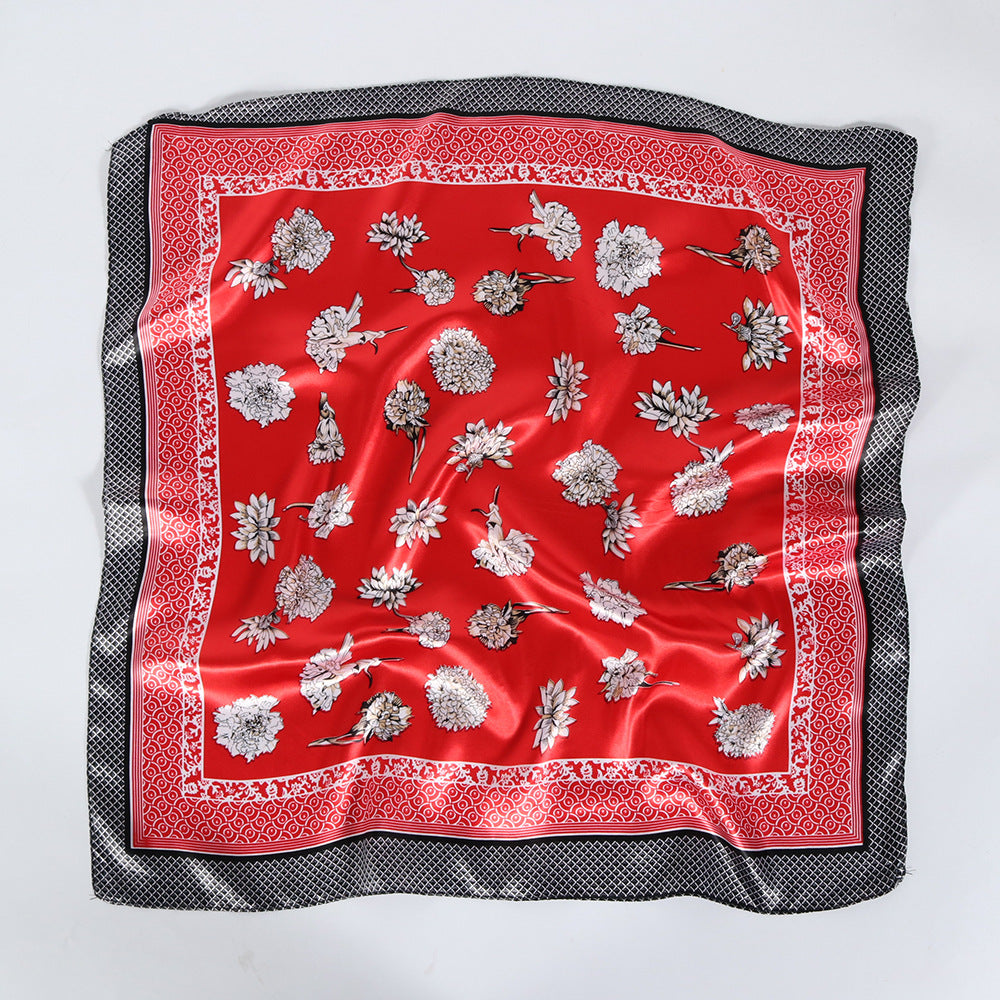 Square Towel Satin Business Work Clothes Small Scarf