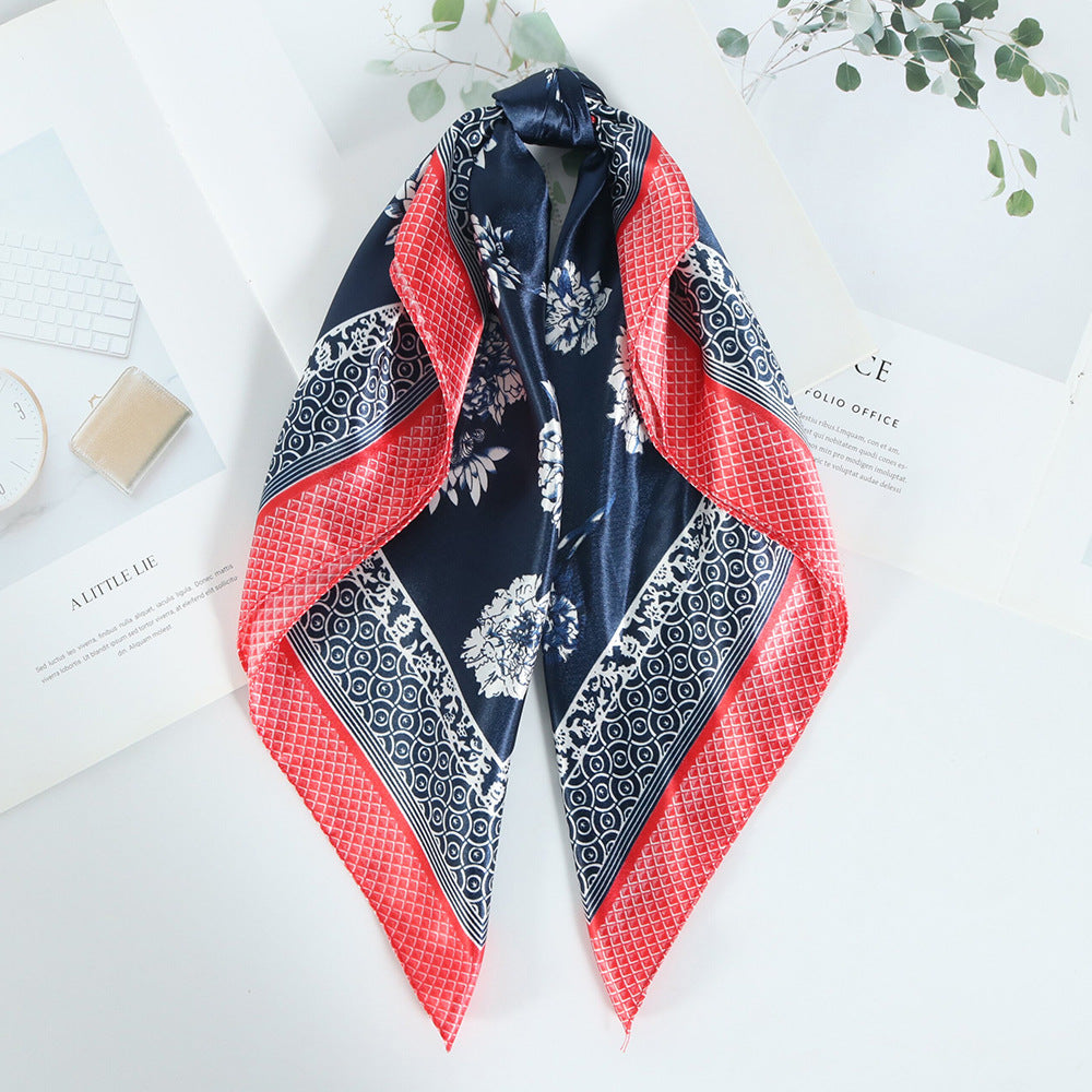 Square Towel Satin Business Work Clothes Small Scarf