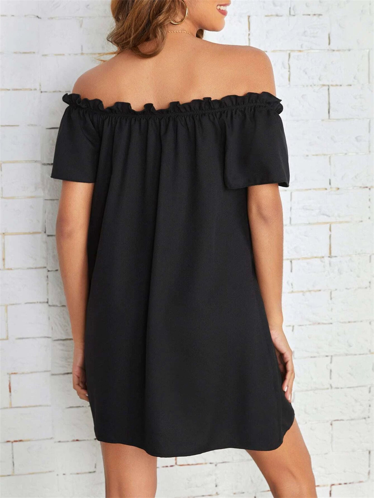 Effortless Off-Shoulder Mini Dress