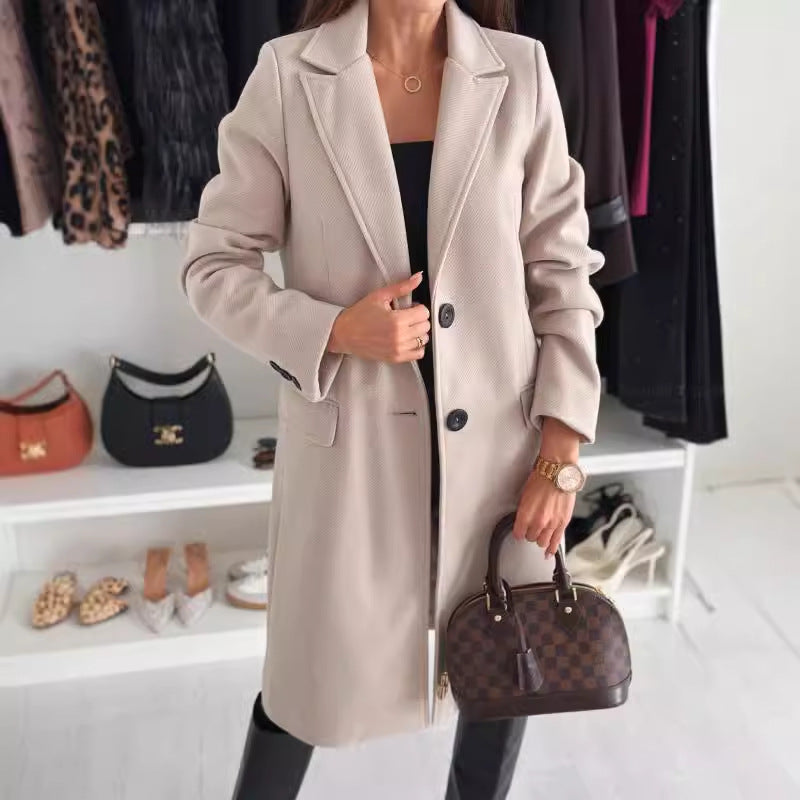 Elegant Winter Single-Breasted Coat