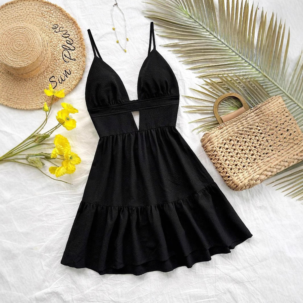 Holiday Dress Women's Sleeveless Backless